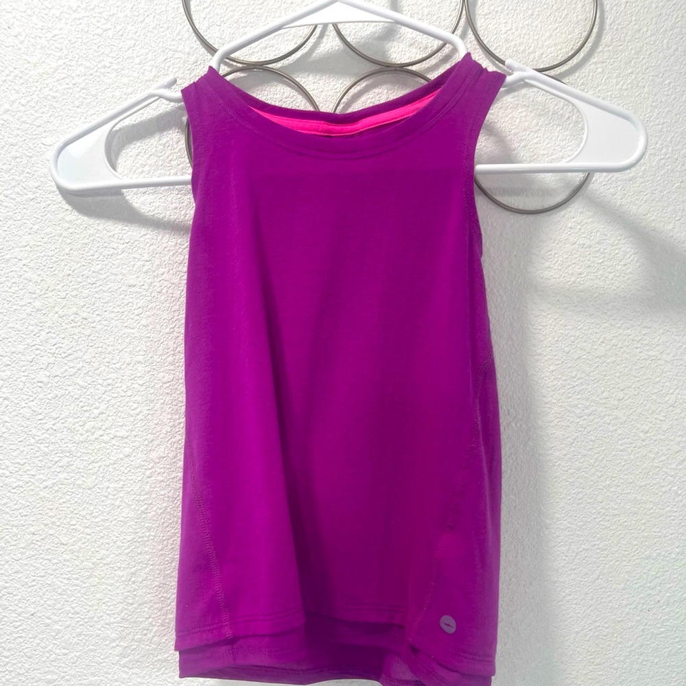Avia Purple 7/8 Racer Back Athletic Top